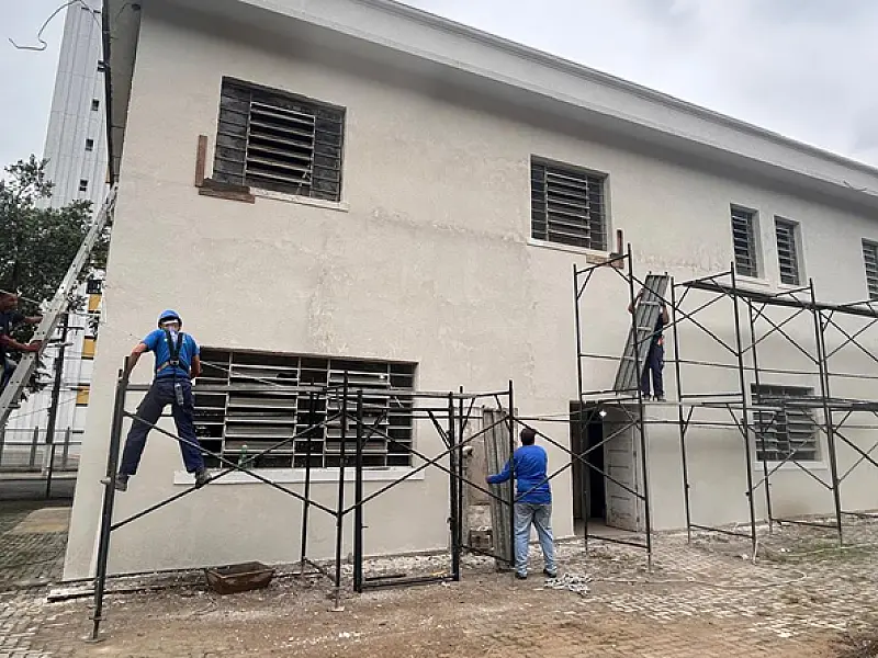 Avançam obras de novo espaço que acolherá mulheres vítimas de violência em Santos