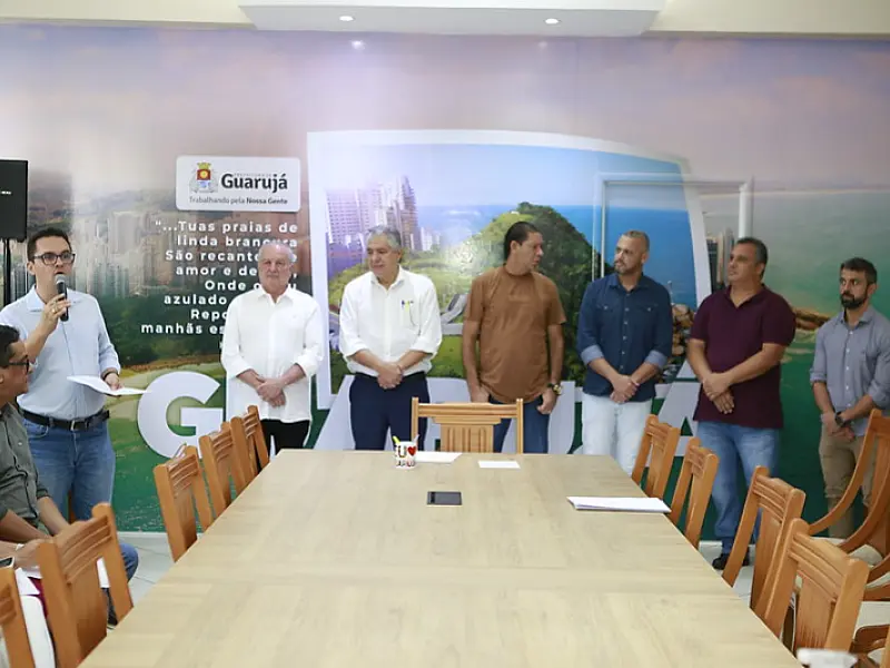Guarujá assina ordem de serviço para obras de infraestrutura urbana em 86 ruas