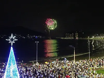 São Vicente terá queima de fogos silenciosa no Píer dos Apaixonados na virada de 2026