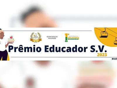 Prêmio Educador São Vicente 2023 já tem data definida para abertura das inscrições