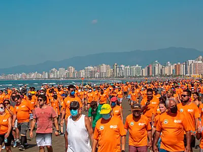 Caminhada dos Emancipadores é uma das atrações do aniversário de Praia Grande