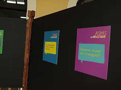 Exposição 'Áspas de Moleque e Moleca' apresenta narrativas de crianças em Santos