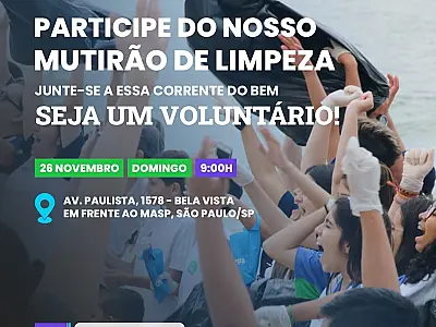 Limpa Brasil mobiliza ação em prol do Dia Nacional do Rio, na Avenida Paulista