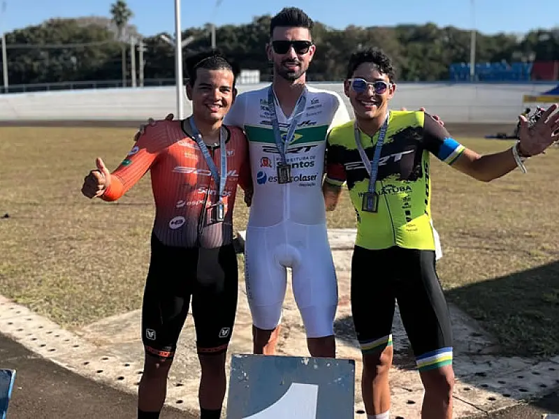 Fera de equipe santista de ciclismo conquista dois ouros no Interestadual de Pista