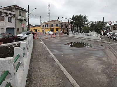 Canal da Avenida Campos Sales, em Santos, ganhará dois novos pontilhões