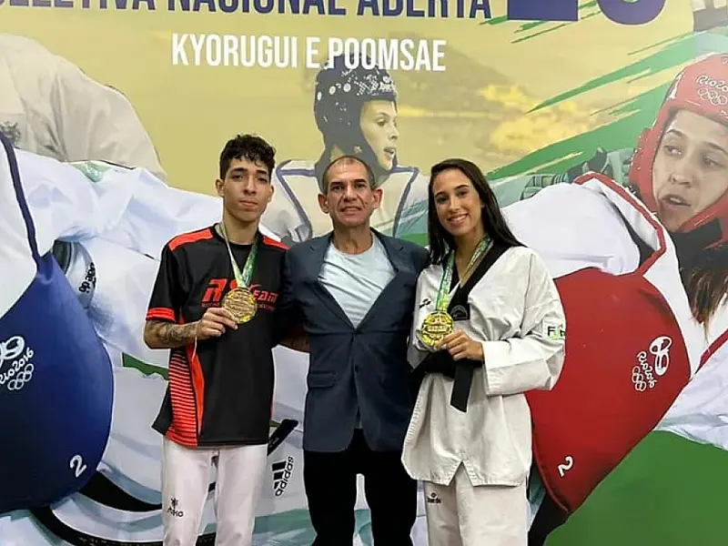 Lutadores de Santos garantem vaga no Mundial de Taekwondo no Azerbaijão