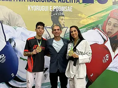 Lutadores de Santos garantem vaga no Mundial de Taekwondo no Azerbaijão