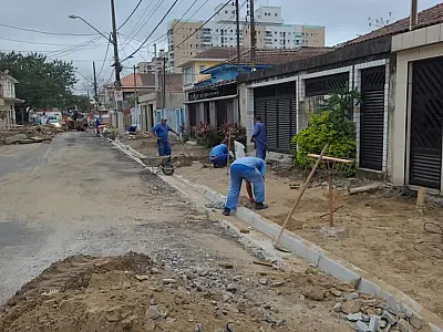 Obras: Rua do Estuário, em Santos, vai ganhar reforço na rede de drenagem