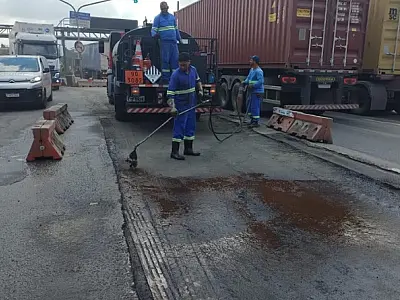 Com obras para melhorar drenagem, Alemoa, em Santos, tem alterações no trânsito a partir de quarta
