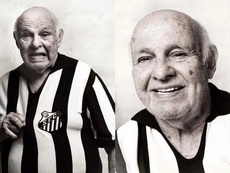 Praiamar Shopping realiza exposição em comemoração aos 90 anos do Pepe, ex-jogador do Santos Futebol