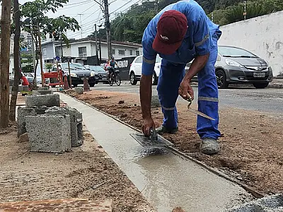 Obras: Prefeitura de Guarujá realiza melhorias na Rua Cavalheiro Nami Jafet