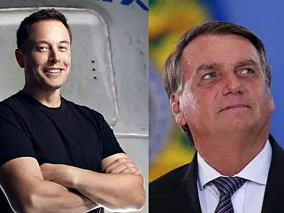 Elon Musk chega a condomínio de São Paulo para almoçar com Bolsonaro
