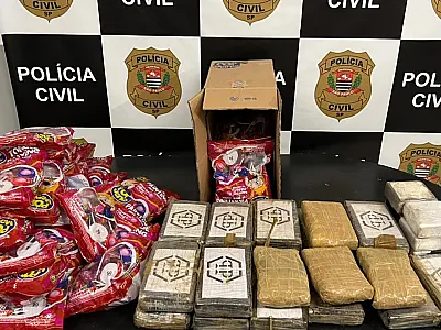 Três homens com mais de 26 quilos de cocaína são presos em Cubatão
