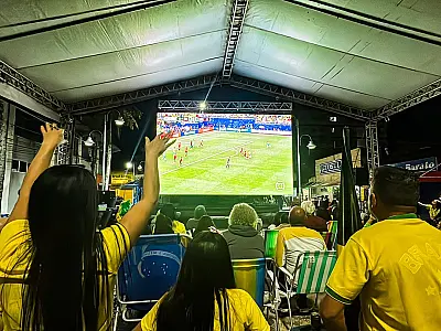 Prefeitura de Mongaguá transmite Brasil x Haiti na Praça Fernando Arens nesta sexta (19)