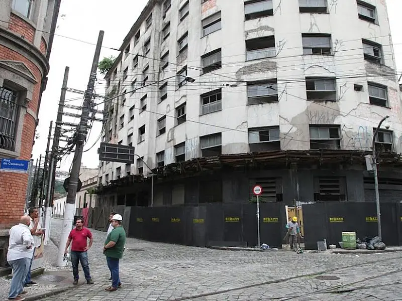 Santos inicia obras do primeiro retrofit público no centro histórico