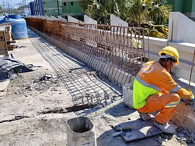 Recuperação de elevado no Centro de Santos tem 65% dos serviços executados