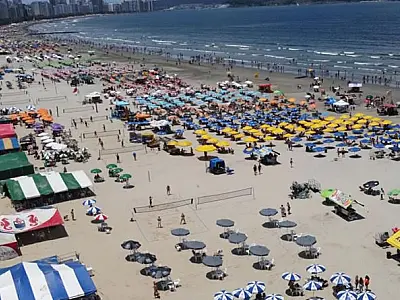 Vidro é proibido no comércio ambulante durante Operação Verão em Santos