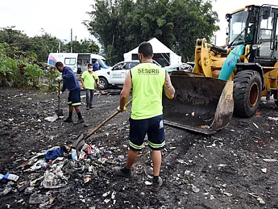 600 toneladas de entulhos são recolhidas das vias do Bairro Ribeirópolis