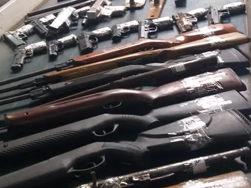 Polícia Civil promove destruição de armas de fogo que foram apreendidas na região