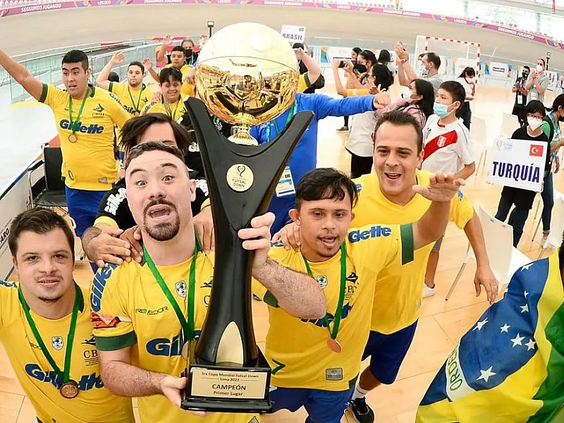 Brasil segue com a melhor seleção de futsal Down do mundo