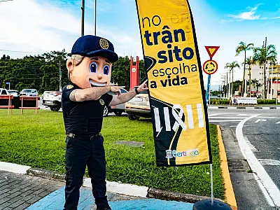 Cidade de Bertioga realiza campanha de conscientização para segurança no trânsito