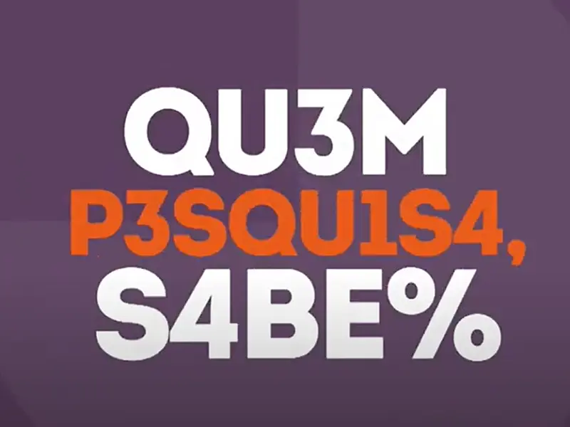 Quem pesquisa sabe