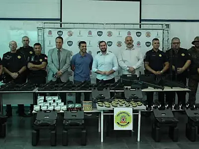 GCM de São Vicente é reforçada com novo armamento e entrega de coletes balísticos