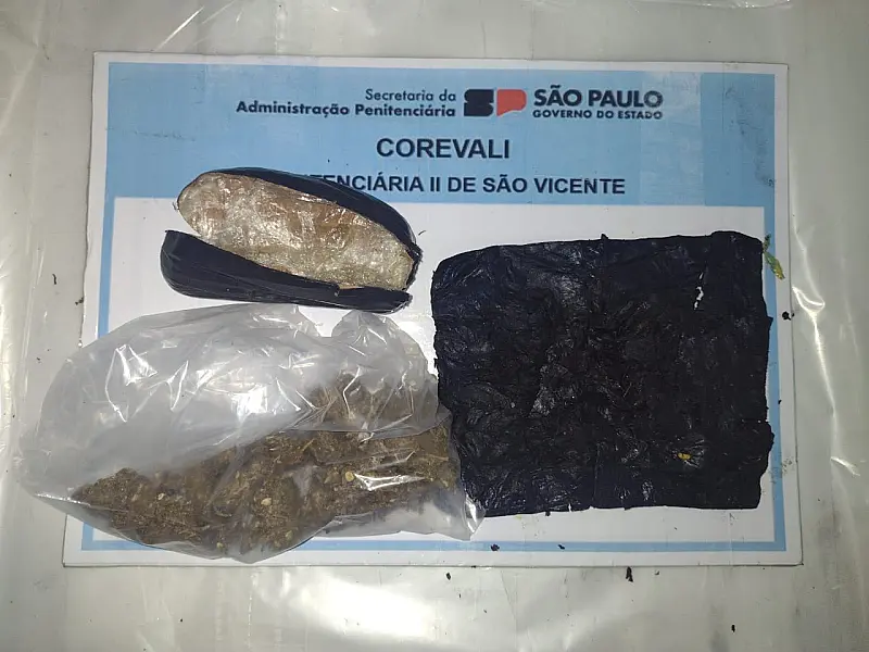 P2 de São Vicente contabiliza duas apreensões de drogas com visitantes de presos