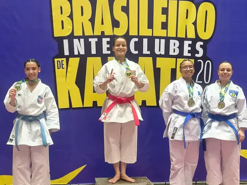 Time PG de caratê garante 10 medalhas em etapa do Campeonato Brasileiro