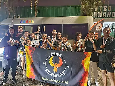 Projeto Fênix de kickboxing fica em 1º lugar no Campeonato Paulista