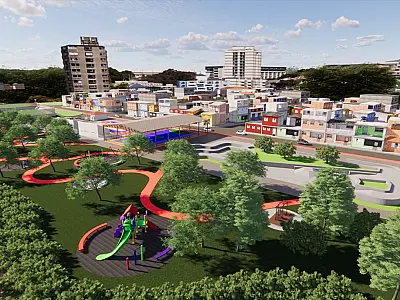 Construção da nova orla da praia e Vila do Bem seguem em ritmo acelerado no Jardim Raphael