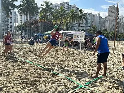 Festival Santista de Handebol de Praia é atração neste domingo no Gonzaga