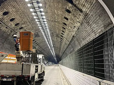 Novos projetores de LED melhoram iluminação e segurança no Túnel Rubens Ferreira Martins, no Centro