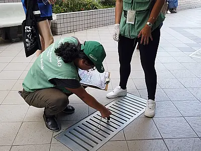 Com auxílio de universitários, mutirão elimina mais de 50 focos de mosquito no Gonzaga