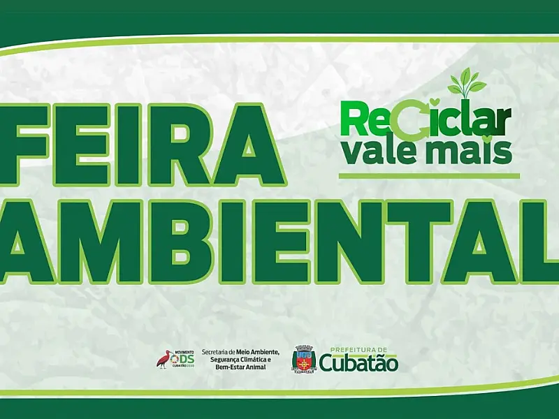 Feira Ambiental retorna ao Paço Municipal com troca de recicláveis por hortifruti