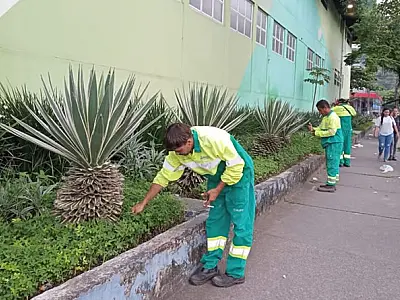 Ações de zeladoria reforçam limpeza e conservação nos bairros de Cubatão