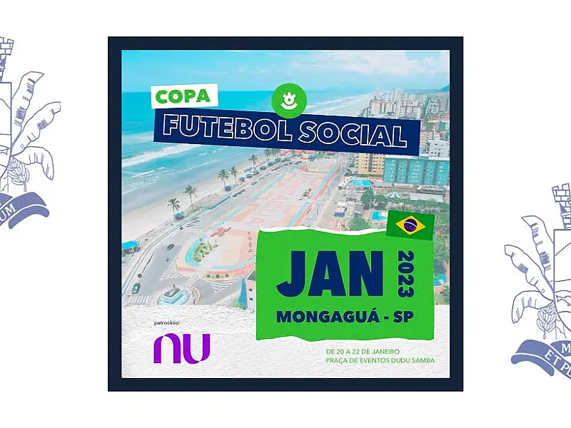 Mongaguá receberá Copa Futebol Social, em janeiro