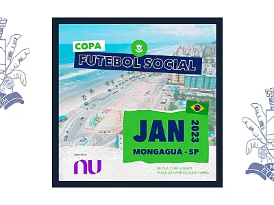 Mongaguá receberá Copa Futebol Social, em janeiro