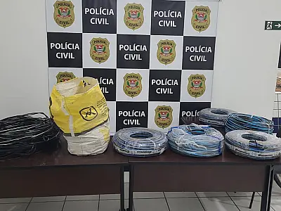Polícia recupera 350 metros fios de energia furtados em Mongaguá