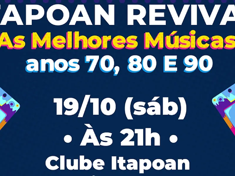 Itapoan Revival promete noite nostálgica em Mongaguá no dia 19 de outubro