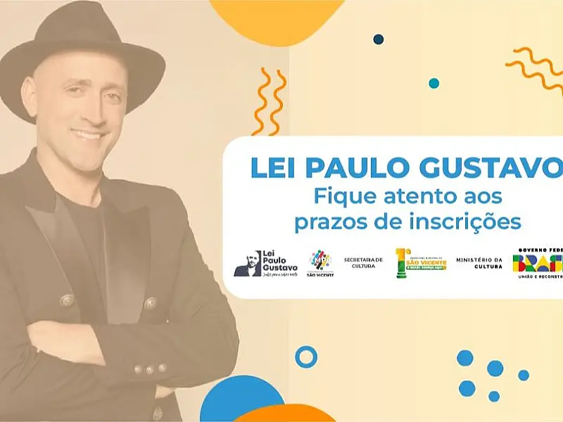 Lei Paulo Gustavo abre inscrições para projetos em São Vicente