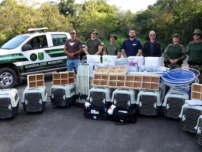 Setor Ambiental de Praia Grande/SP recebe doação de equipamentos para manejo de fauna