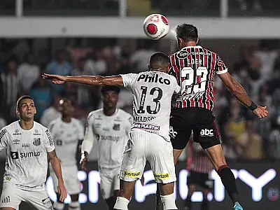 Santos reclama da arbitragem, São Paulo se aproveita e vence por 3 a 0 na Vila