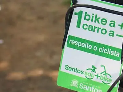 Campanha em Santos estimula uso de bicicletas como transporte sustentável