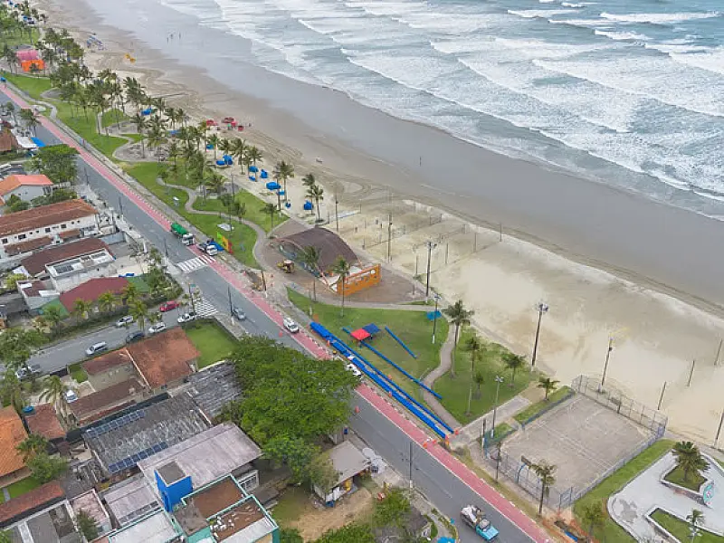 Obra amplia abastecimento de água na região central de Bertioga