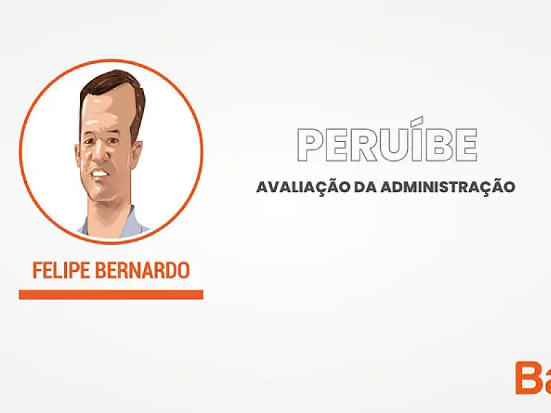 Curva de tendência da aprovação versus reprovação do prefeito Felipe Bernardo, de Peruíbe.