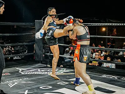 Atleta de Guarujá conquista título mundial de Muay Thai em Porto Rico