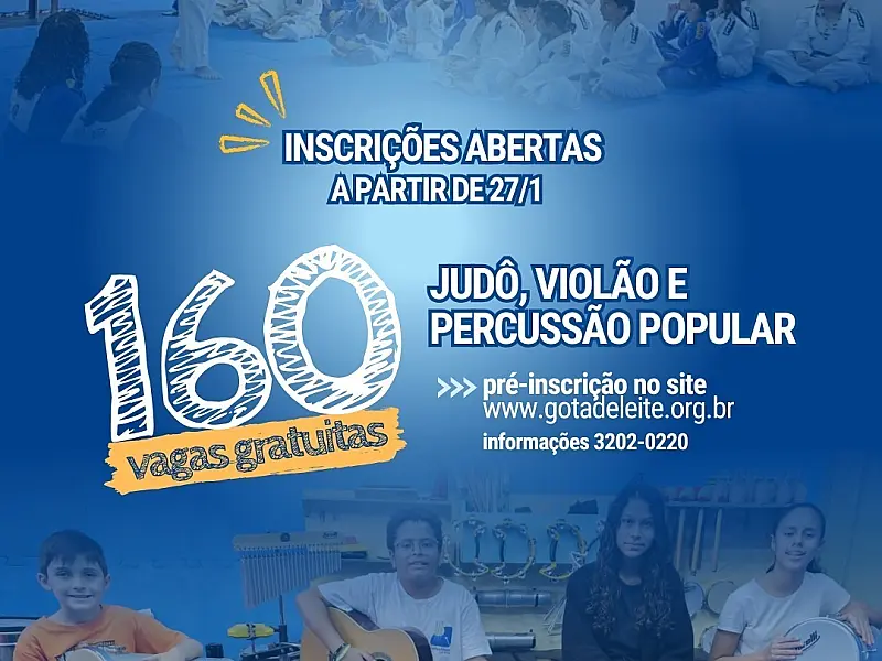 Santos abre inscrições gratuitas para cursos de música e judô na Gota de Leite