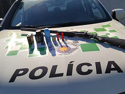 PM Ambiental apreende armas de fogo e objetos de caça em base de reserva florestal
