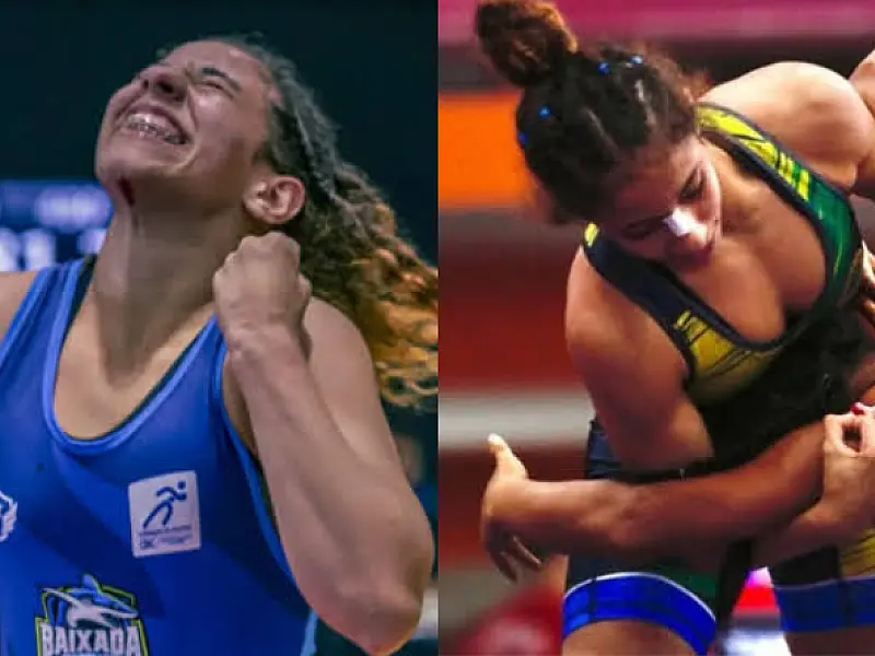 Gêmeas do wrestling santista disputam Mundial Sub-17 em Atenas, nas Grécia